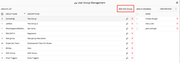 User Group Management